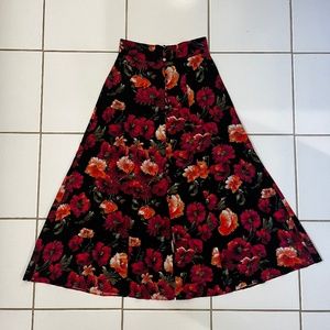 The Kooples Floral Midi Skirt